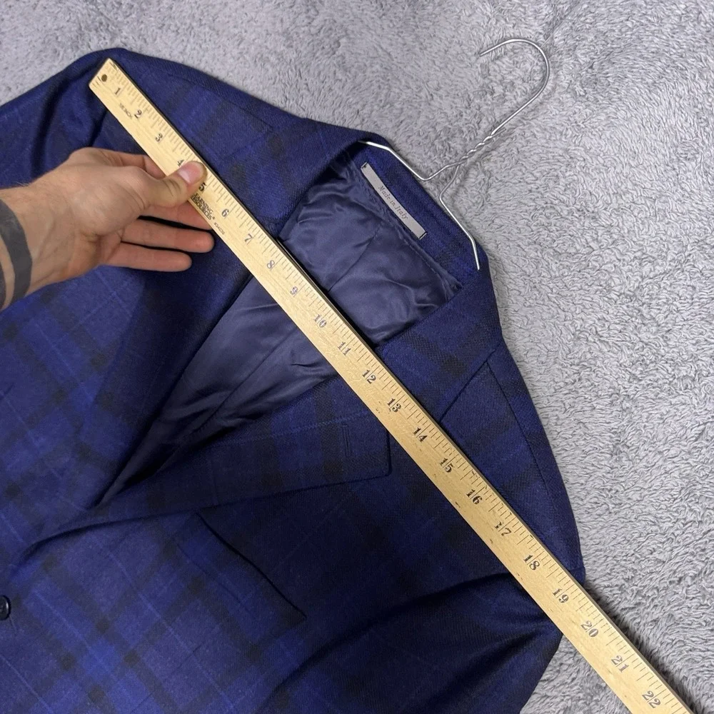 Canali Sport Coat Men IT 50R Wool Windowpane Jacket Blazer Soft Suit Jacket